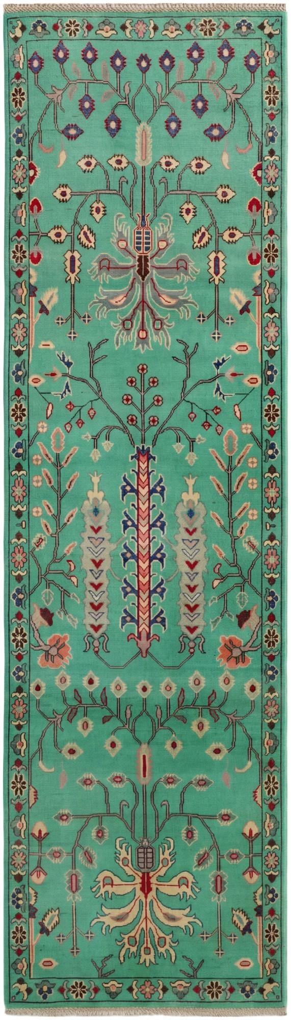 2' 9 x 10' Hand Knotted Kazak Runner Rug