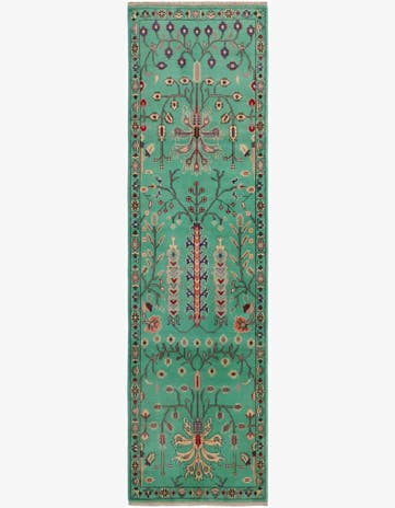 2' 9 x 10' Hand Knotted Kazak Runner Rug