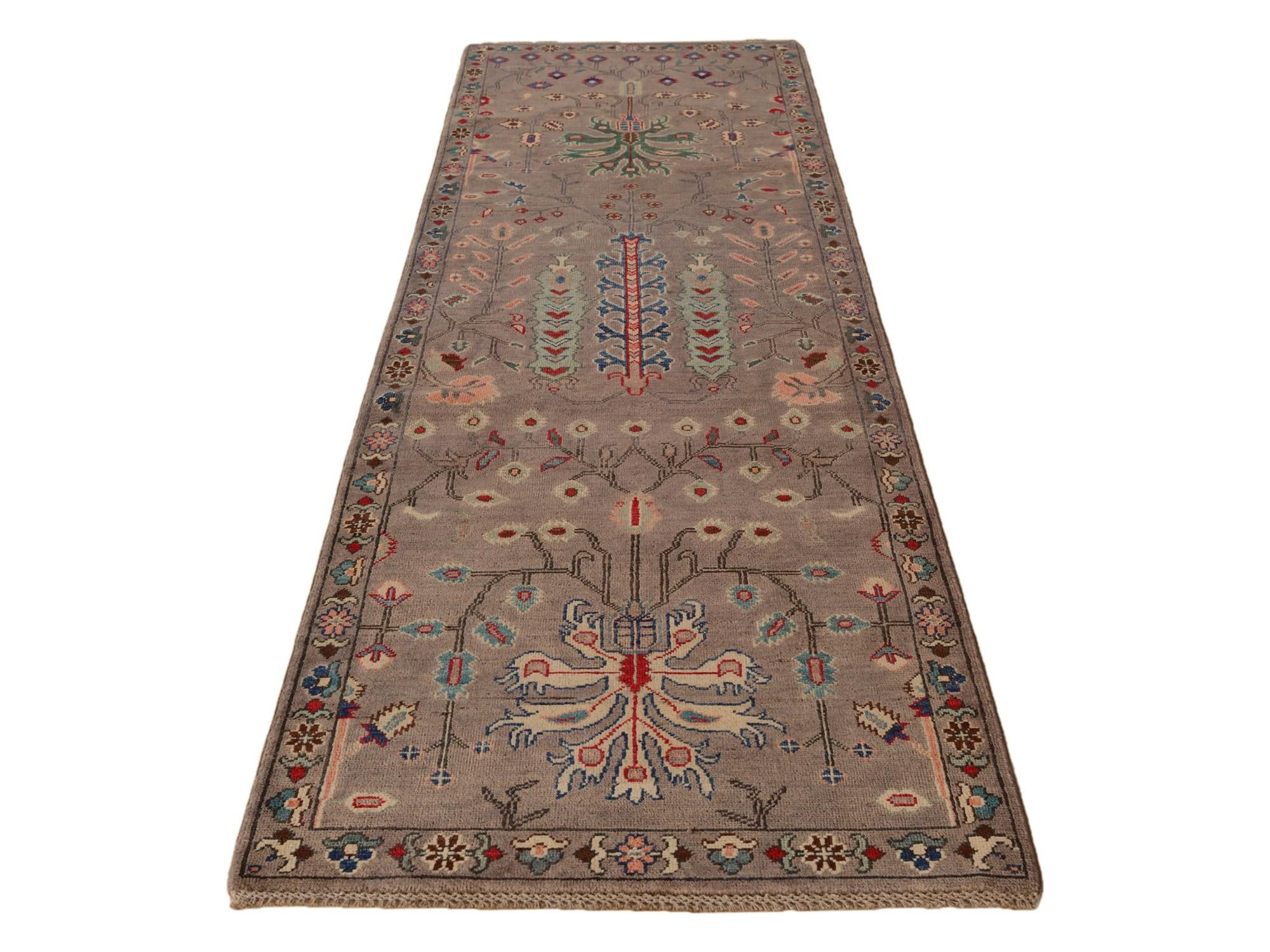 2' 10 x 9' 8 Hand Knotted Kazak Runner Rug