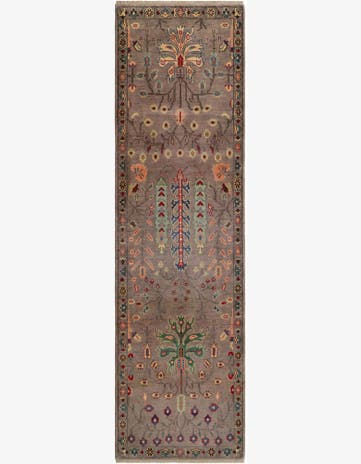 2' 10 x 9' 8 Hand Knotted Kazak Runner Rug