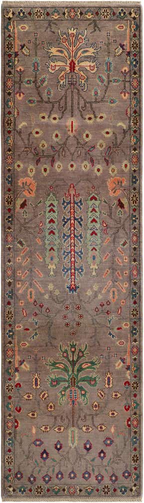 2' 10 x 9' 8 Hand Knotted Kazak Runner Rug