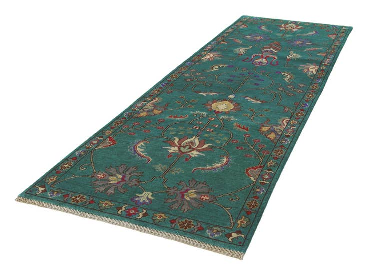 Detail image of 2' 11 x 9' 8 Hand Knotted Kazak Runner Rug