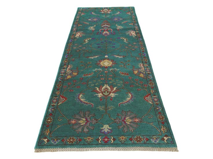 Detail image of 2' 11 x 9' 8 Hand Knotted Kazak Runner Rug