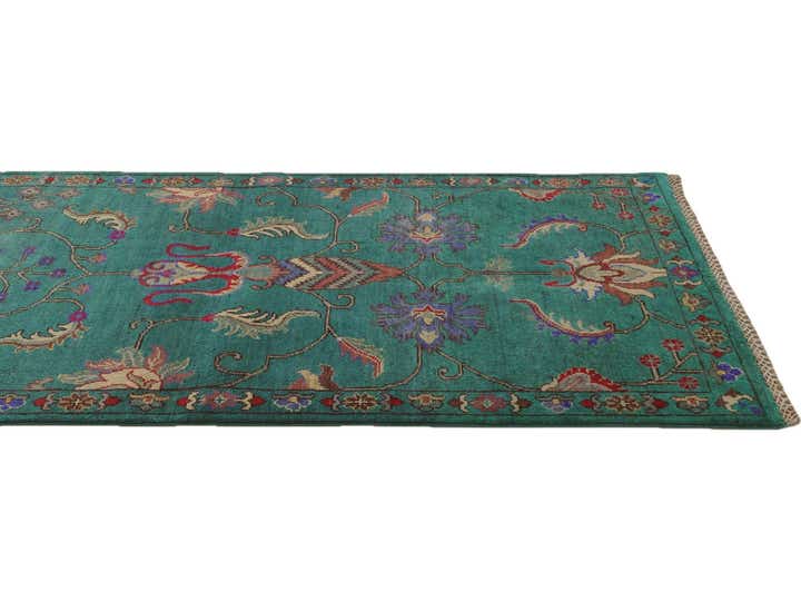2' 11 x 9' 8 Hand Knotted Kazak Runner Rug