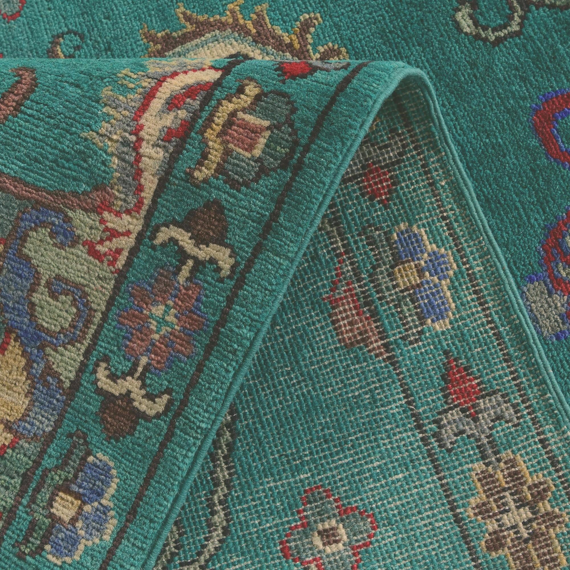 2' 11 x 9' 8 Hand Knotted Kazak Runner Rug