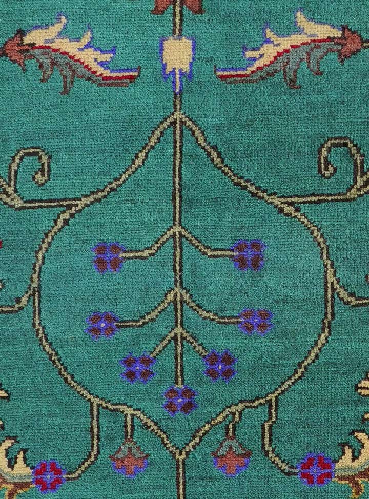 2' 11 x 9' 8 Hand Knotted Kazak Runner Rug