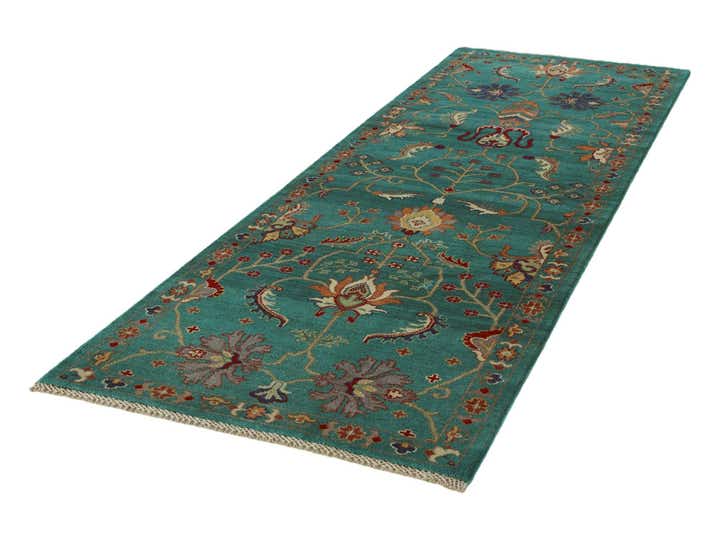 3' 1 x 9' 1 Hand Knotted Kazak Runner Rug