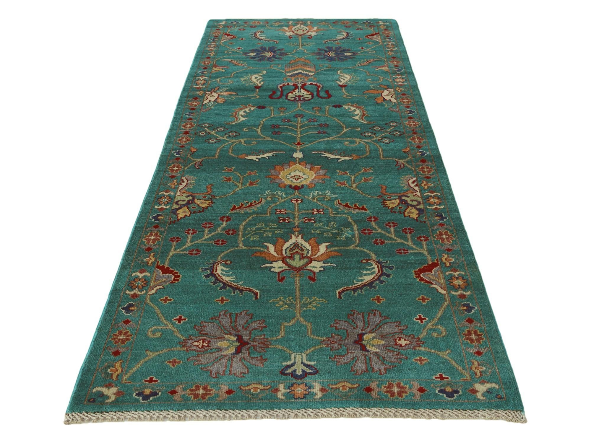 3' 1 x 9' 1 Hand Knotted Kazak Runner Rug