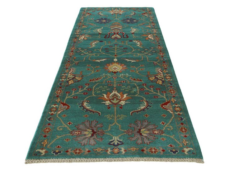 Detail image of 3' 1 x 9' 1 Hand Knotted Kazak Runner Rug
