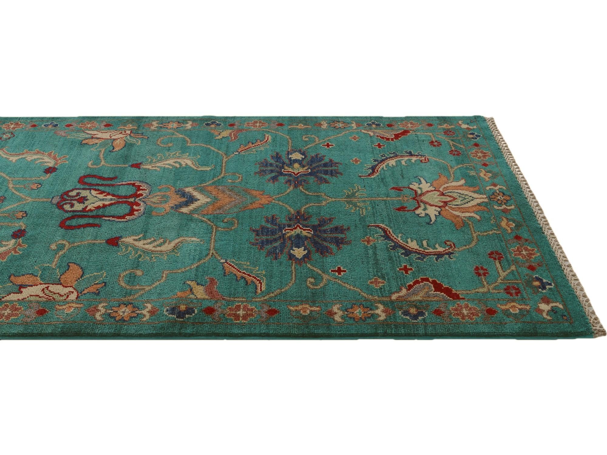 3' 1 x 9' 1 Hand Knotted Kazak Runner Rug