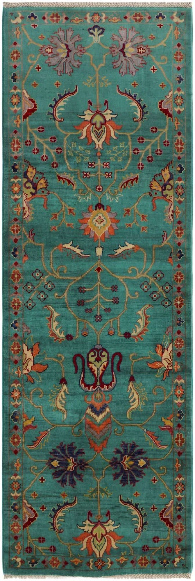 3' 1 x 9' 1 Hand Knotted Kazak Runner Rug