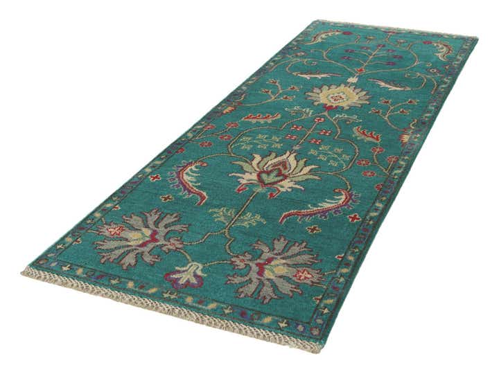 2' 1 x 6' Hand Knotted Kazak Runner Rug
