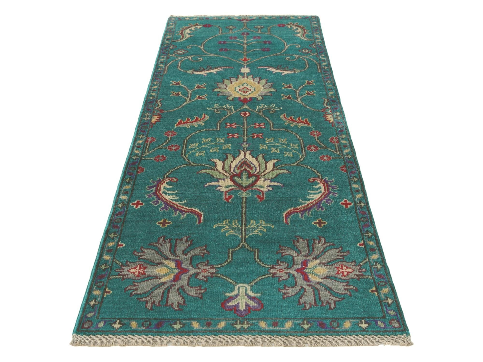 2' 1 x 6' Hand Knotted Kazak Runner Rug