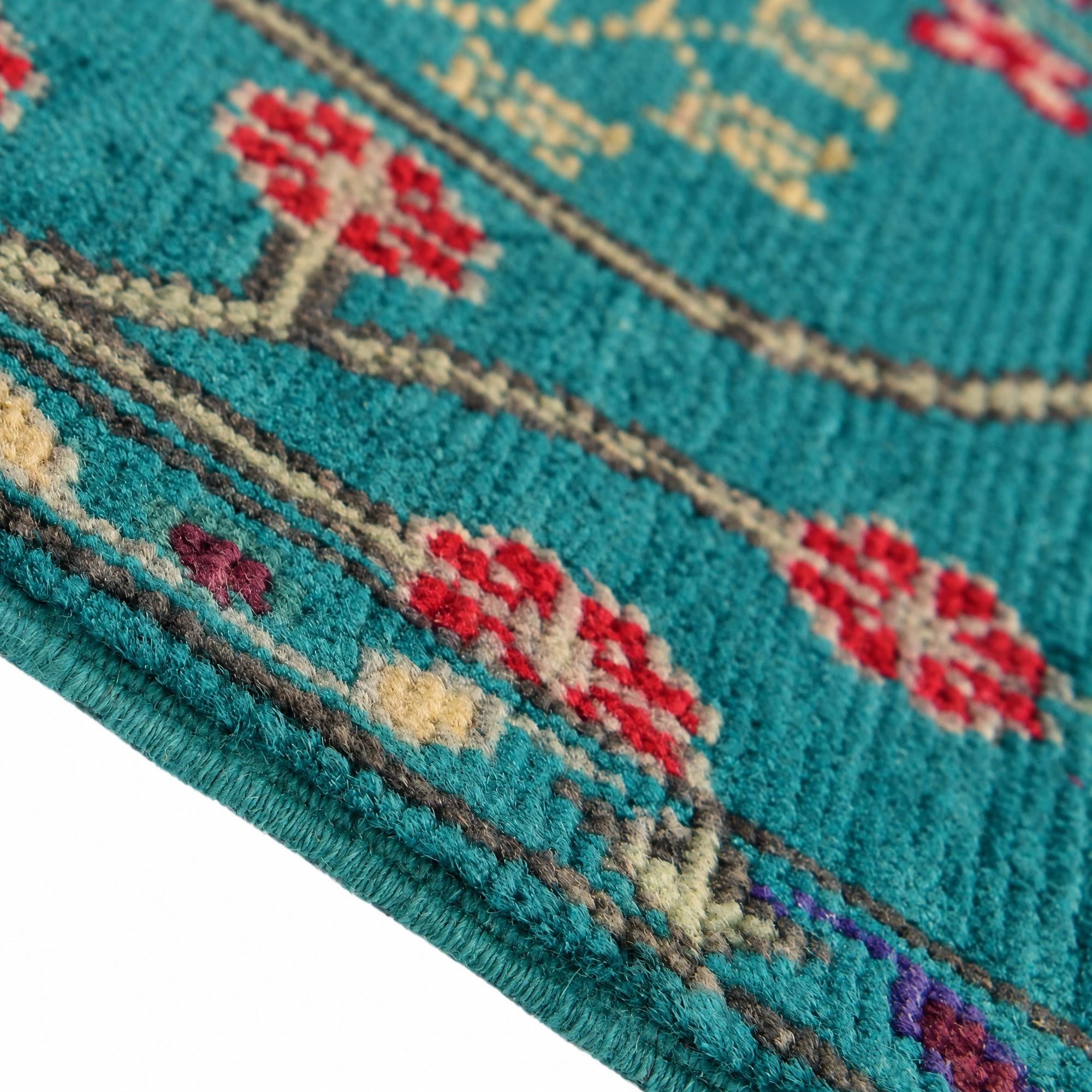 65cm x 185cm Hand Knotted Kazak Runner Rug