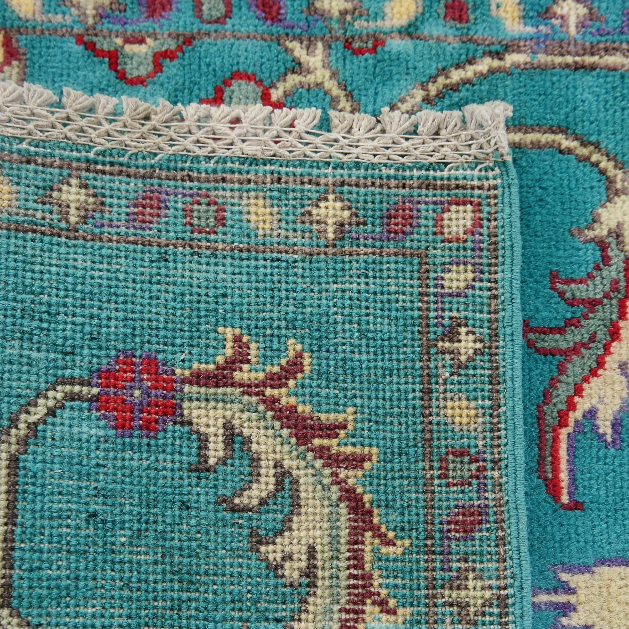 65cm x 185cm Hand Knotted Kazak Runner Rug