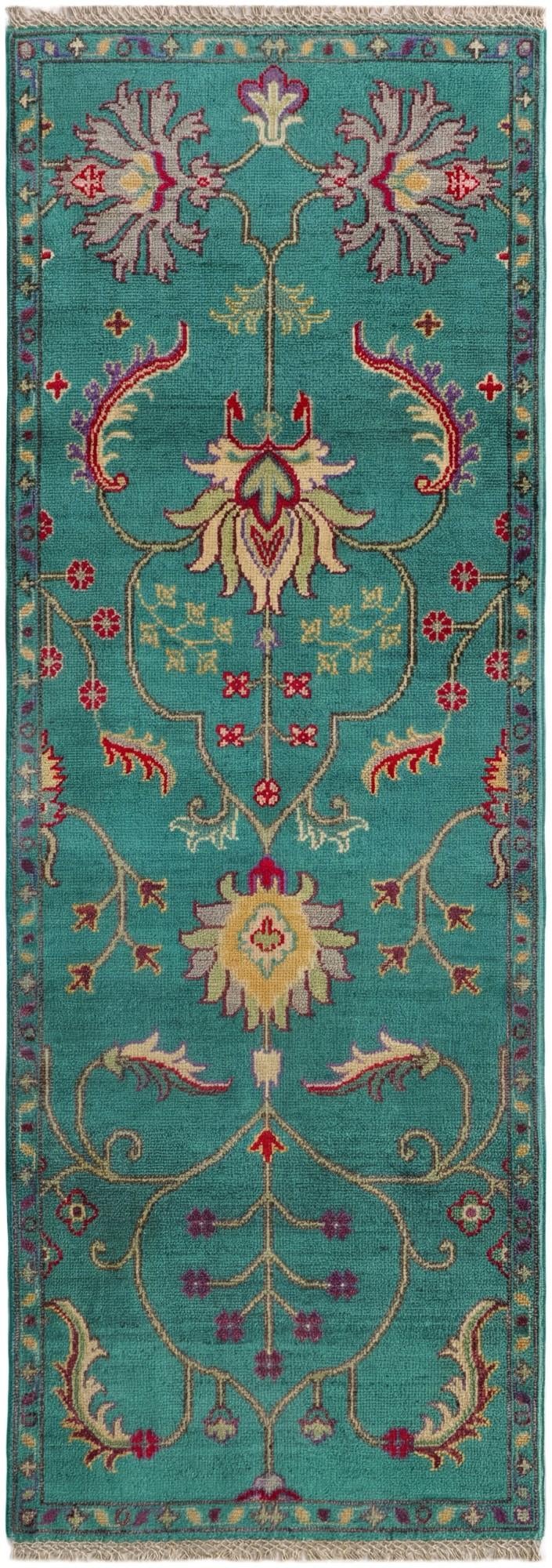 2' 1 x 6' Hand Knotted Kazak Runner Rug