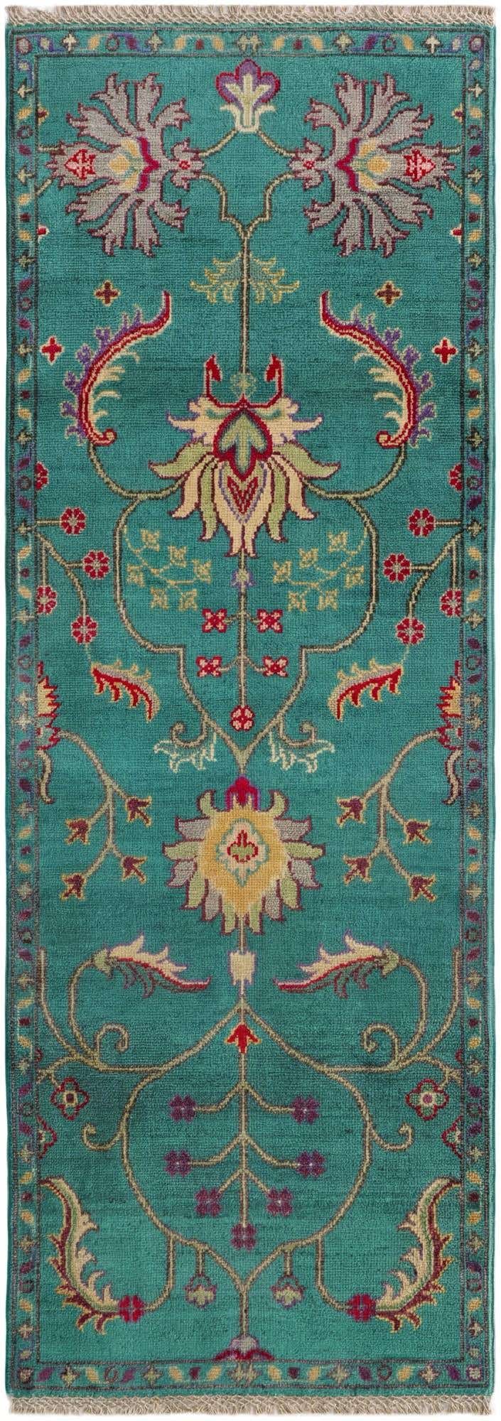 2' 1 x 6' Hand Knotted Kazak Runner Rug