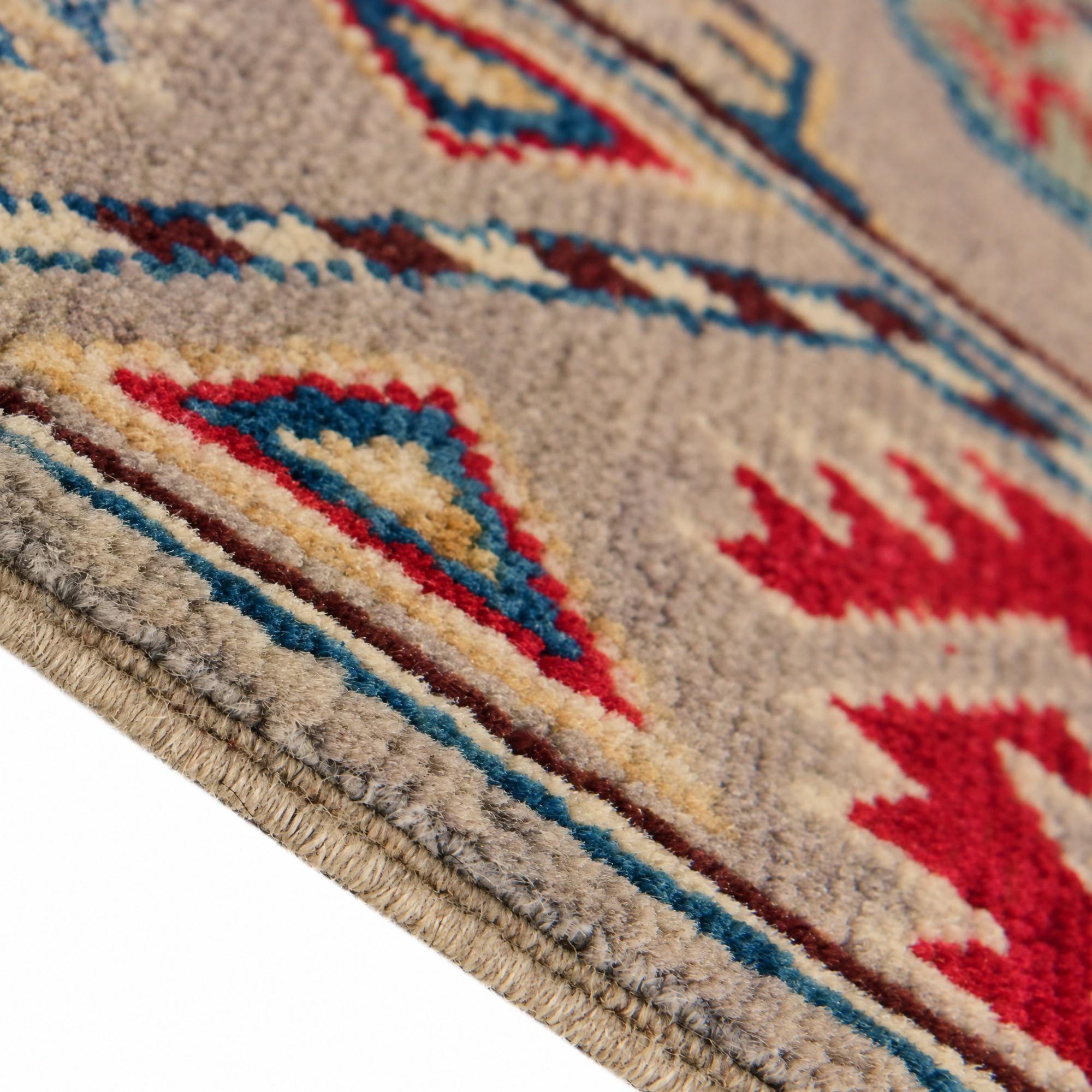 60cm x 175cm anudado a mano Kazak Alfombra Pasillera