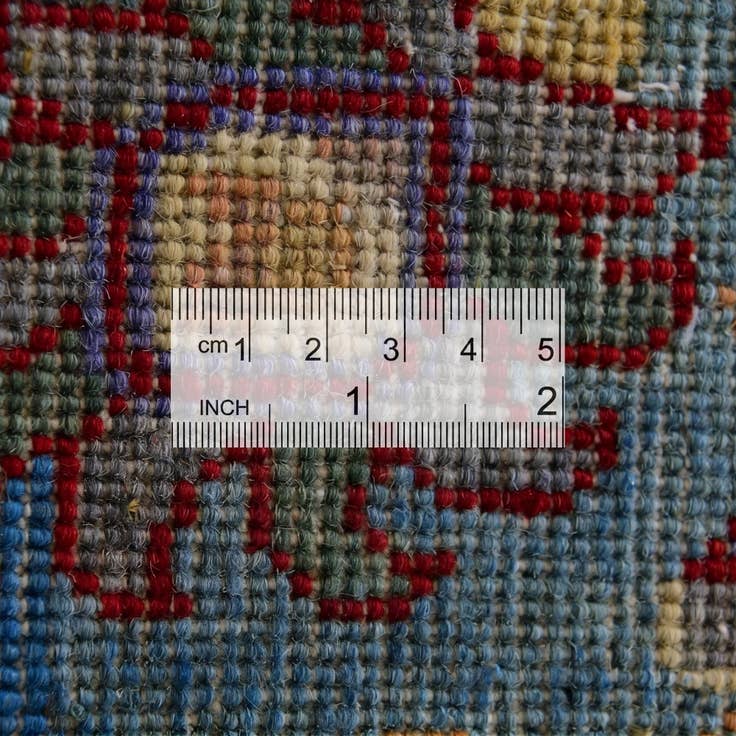 Detail image of 2' x 6' 6 Hand Knotted Kazak Runner Rug