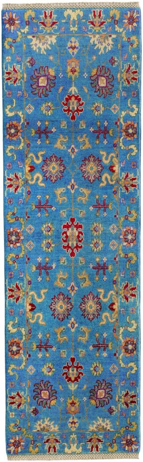 Detail image of 60cm x 200cm anudado a mano Kazak Alfombra Pasillera