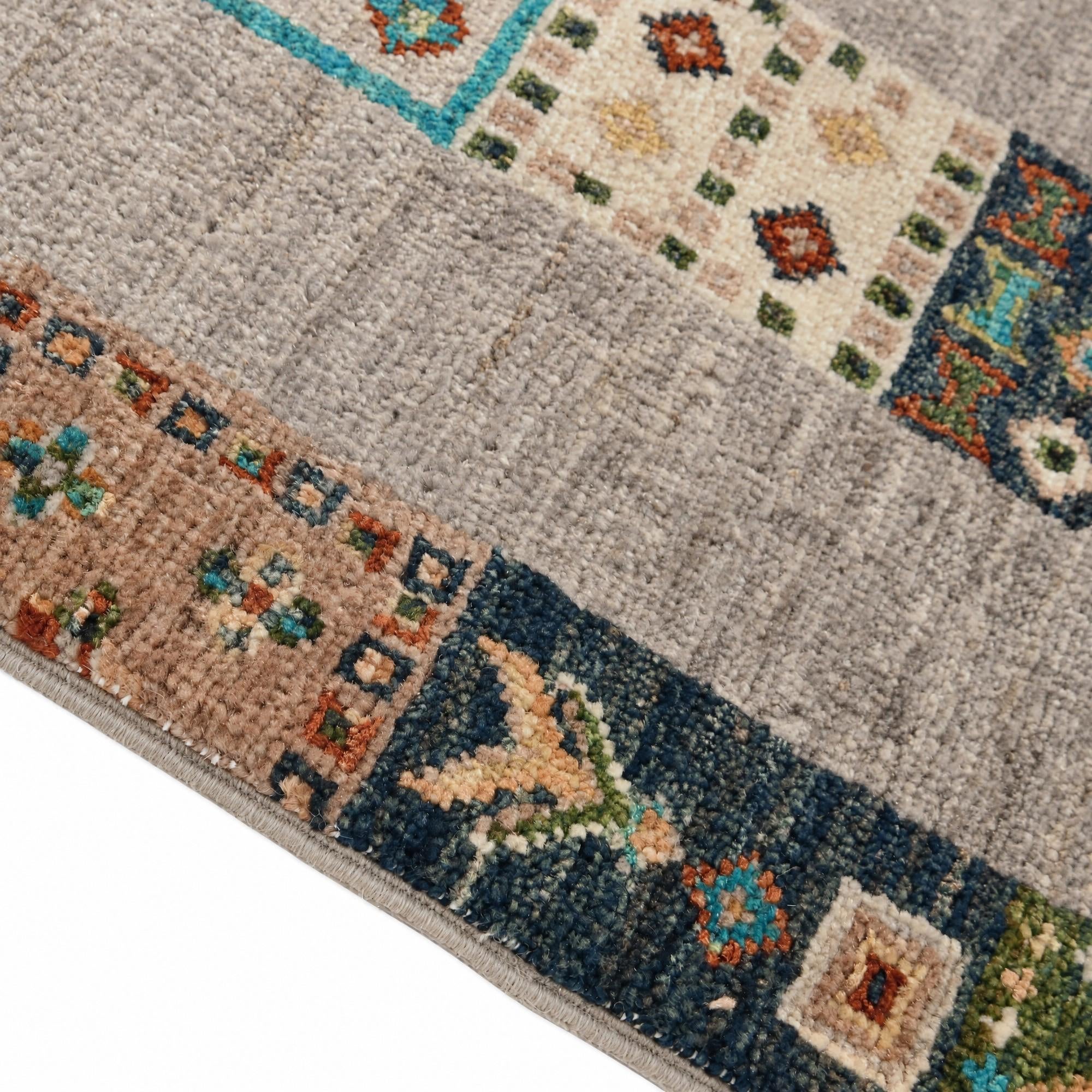 80cm x 260cm anudado a mano Kazak Alfombra Pasillera