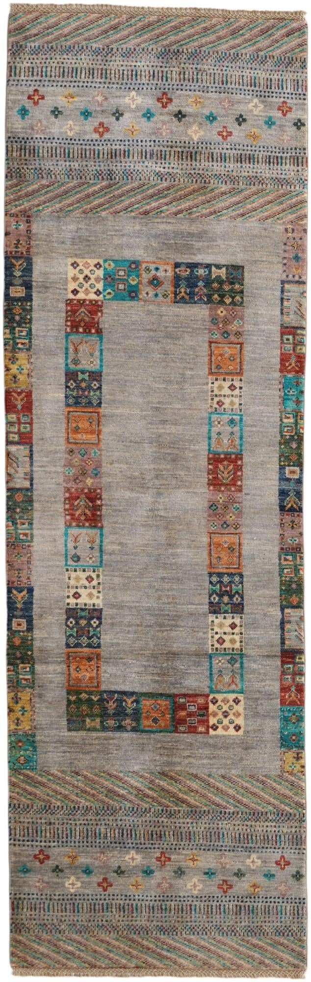 2' 8 x 8' 6 Hand Knotted Kazak Runner Rug
