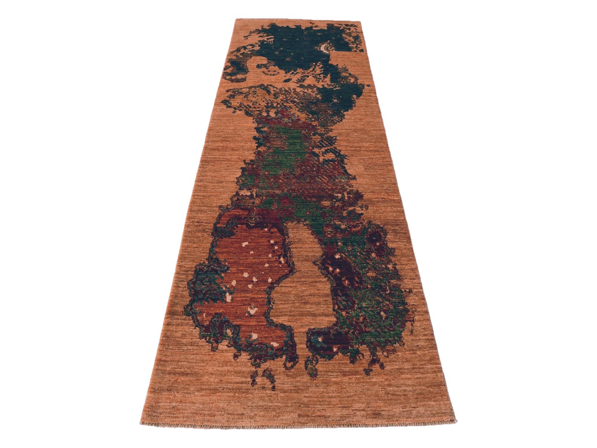 2' 7 x 8' 2 Hand Knotted Kazak Runner Rug