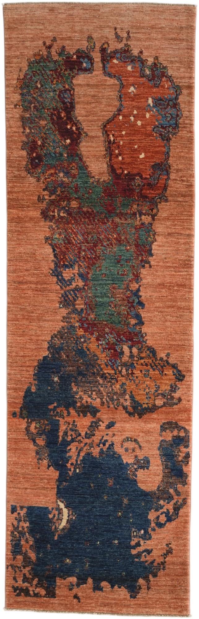 2' 7 x 8' 2 Hand Knotted Kazak Runner Rug