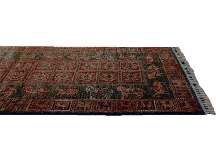Detail image of 2' 9 x 9' 10 Hand Knotted Kazak Runner Rug