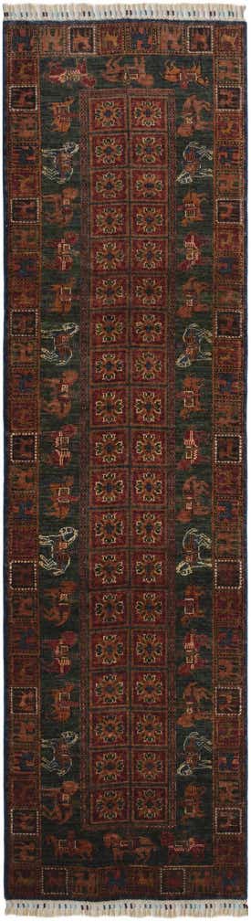 2' 9 x 9' 10 Hand Knotted Kazak Runner Rug