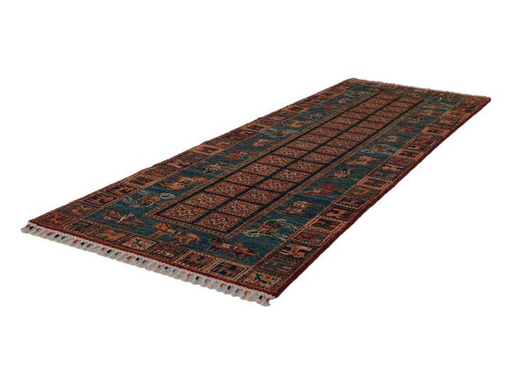 2' 11 x 8' 10 Hand Knotted Kazak Runner Rug