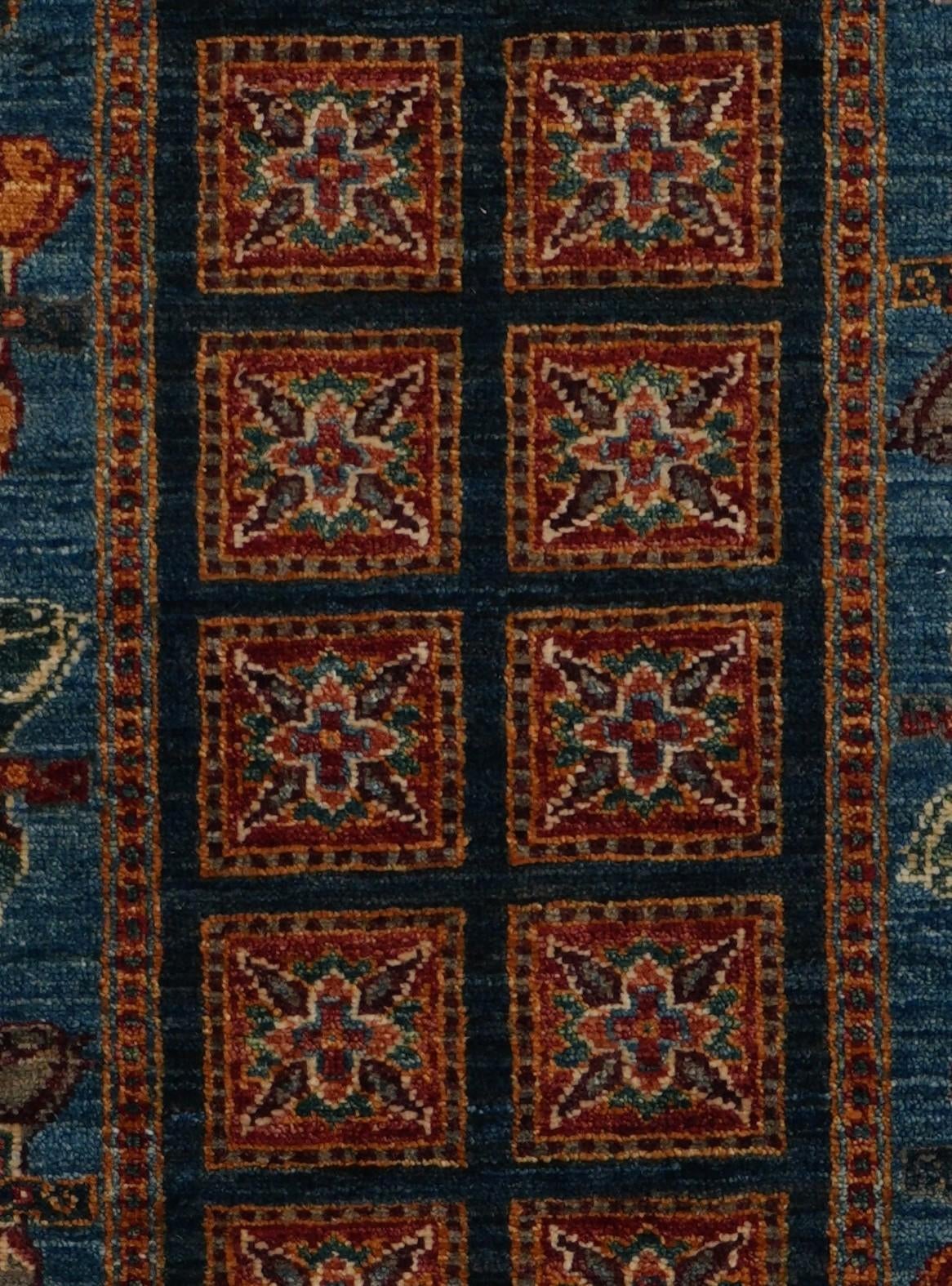 2' 11 x 8' 10 Hand Knotted Kazak Runner Rug