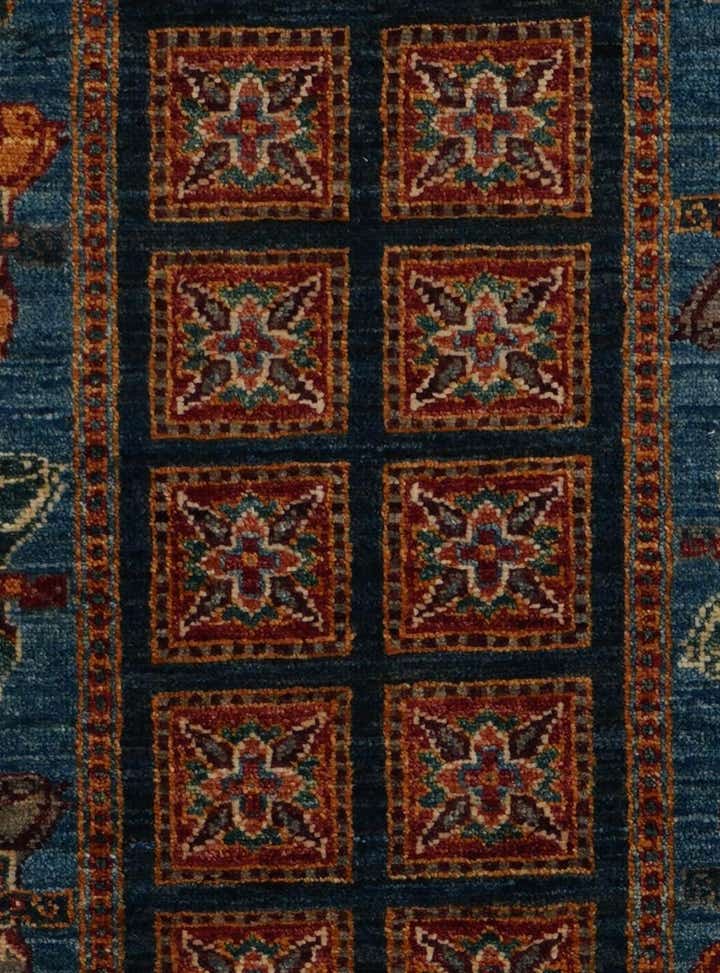 2' 11 x 8' 10 Hand Knotted Kazak Runner Rug