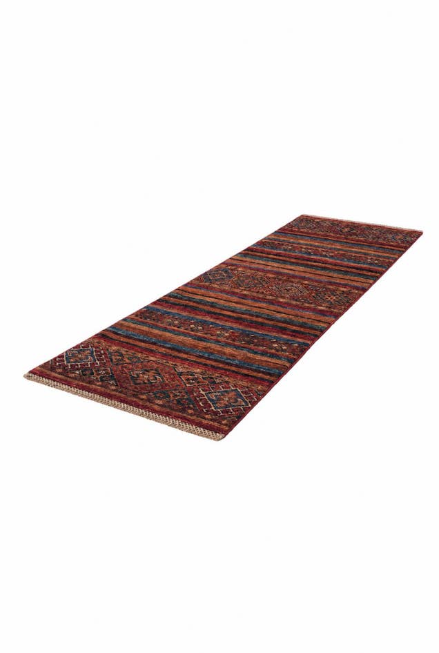 Detail image of 2' x 6' Hand Knotted Kazak Runner Rug