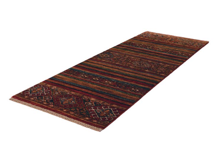 Detail image of 2' 1 x 6' Hand Knotted Kazak Runner Rug