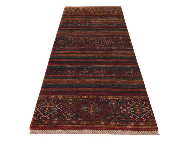 2' 1 x 6' Hand Knotted Kazak Runner Rug