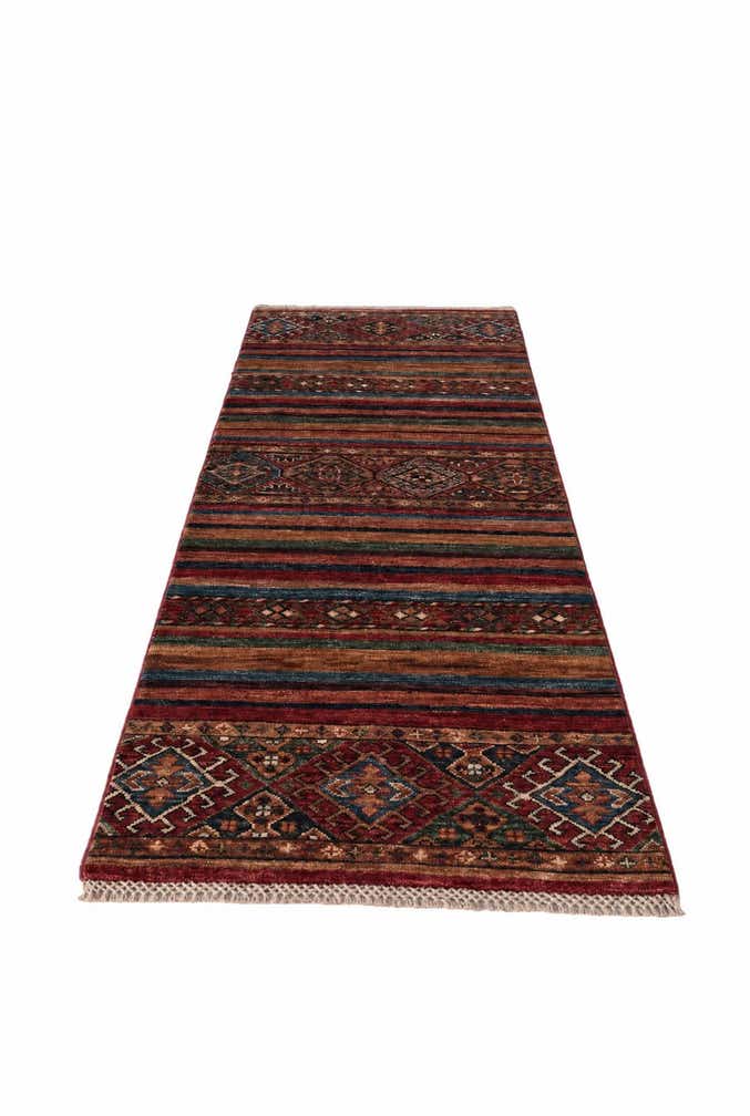 2' 1 x 6' Hand Knotted Kazak Runner Rug