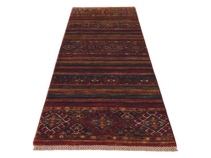 Detail image of 2' 1 x 6' Hand Knotted Kazak Runner Rug