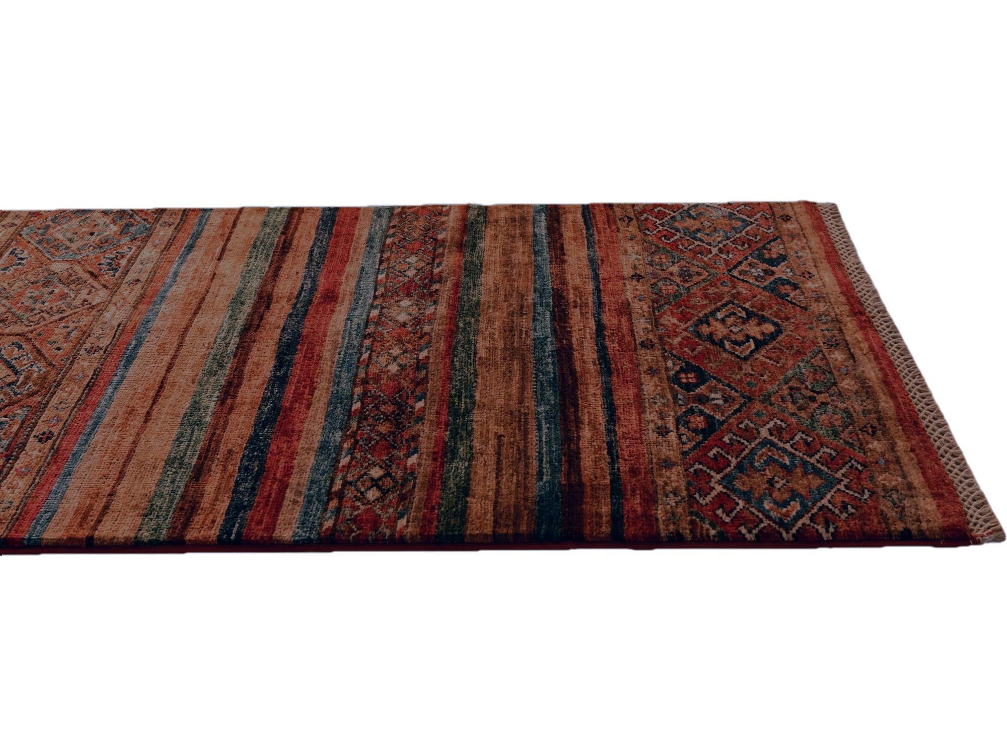 2' 1 x 6' Hand Knotted Kazak Runner Rug