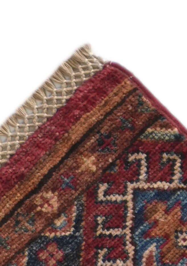 2' 1 x 6' Hand Knotted Kazak Runner Rug