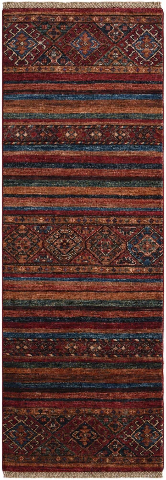 2' 1 x 6' Hand Knotted Kazak Runner Rug