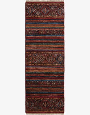2' 1 x 6' Hand Knotted Kazak Runner Rug