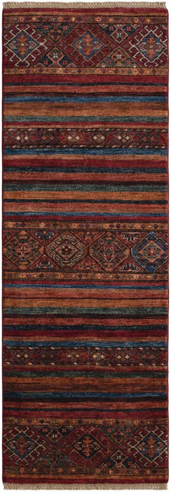 2' 1 x 6' Hand Knotted Kazak Runner Rug