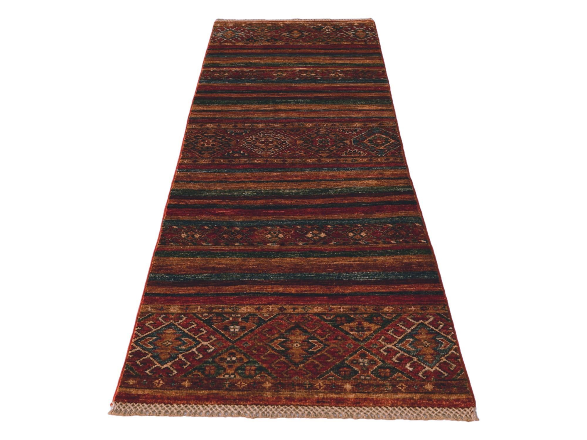 2' x 6' 2 Hand Knotted Kazak Runner Rug