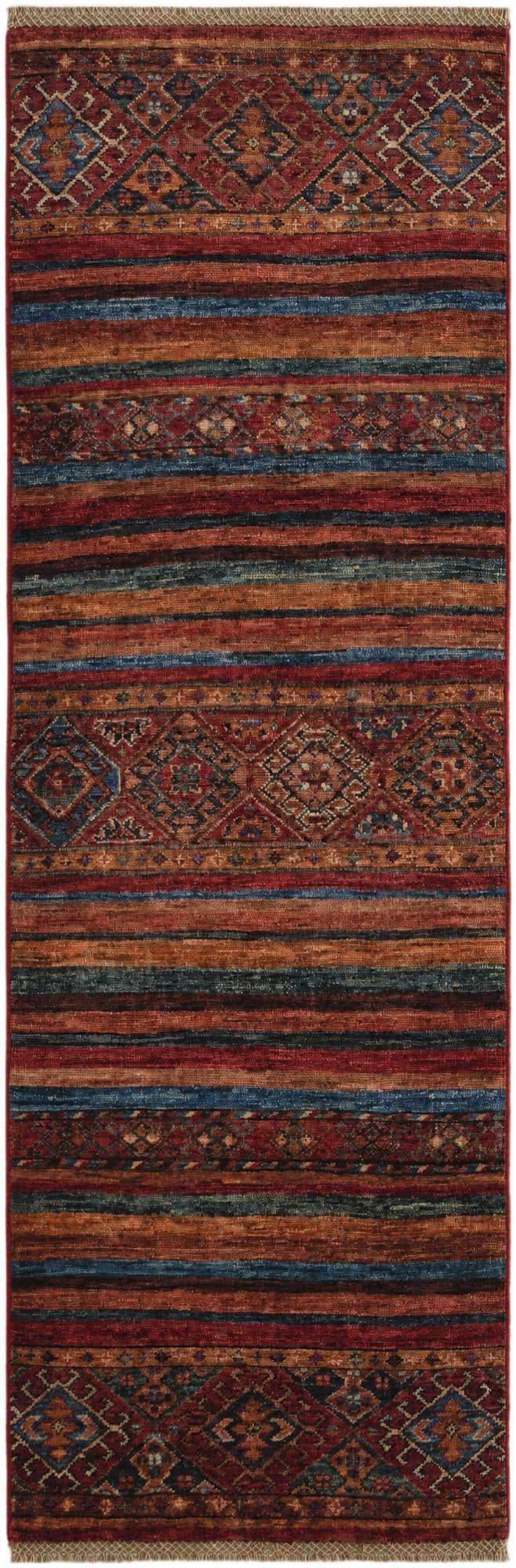 2' x 6' 2 Hand Knotted Kazak Runner Rug