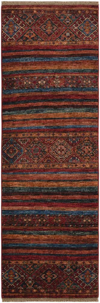 2' x 6' 2 Hand Knotted Kazak Runner Rug