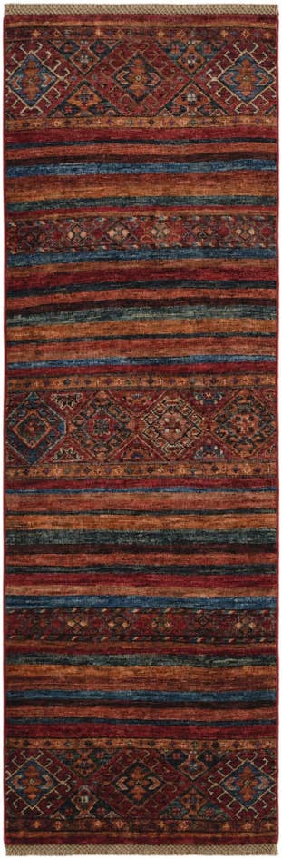 Detail image of 60cm x 190cm Hand Knotted Kazak Runner Rug