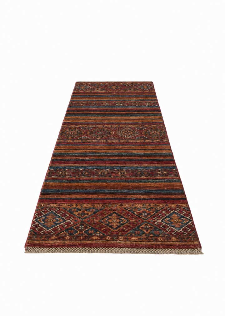 2' 1 x 6' 1 Hand Knotted Kazak Runner Rug