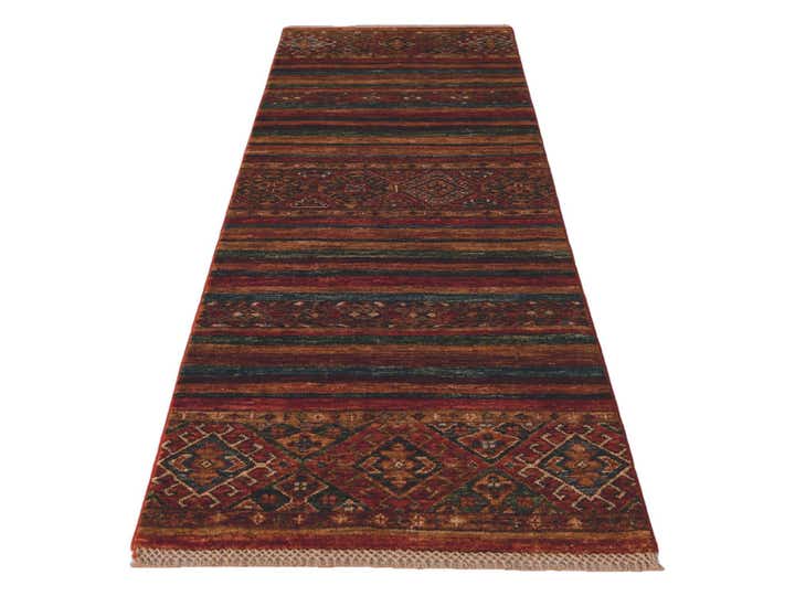 2' 1 x 6' 1 Hand Knotted Kazak Runner Rug