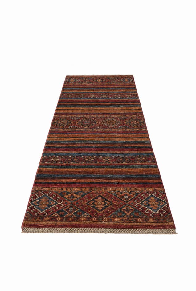Detail image of 2' 1 x 6' 1 Hand Knotted Kazak Runner Rug